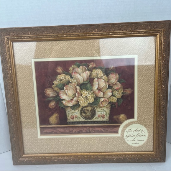 Beautiful Tulip Tapestry/Be Glad verse by Pamela Gladding -framed picture - Picture 13 of 14